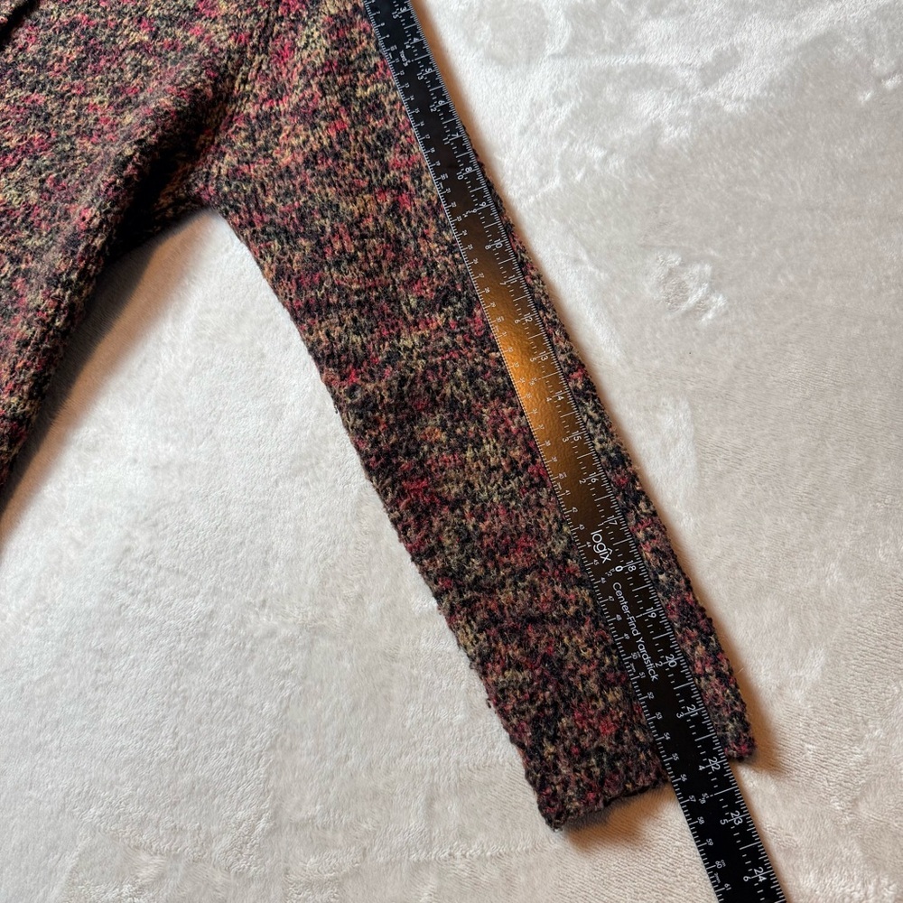 Vintage 90s David Brooks Wool Blend Multicolor Knit Cardigan Size Large - Picture 6 of 9